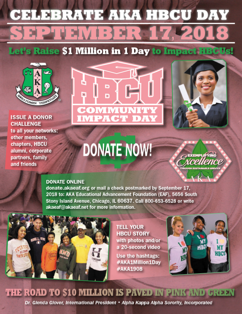 HBCU Impact Day – Zeta Upsilon Omega Chapter | Alpha Kappa Alpha